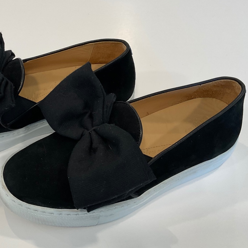 Chatelles Paris Black Suede Bow Size Eu 37 Women 7 View 3
